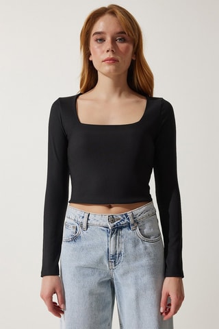 Crop top - Noir