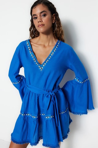 Robe de plage - Bleu