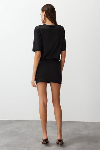 Robe trompe-l'œil - Noir