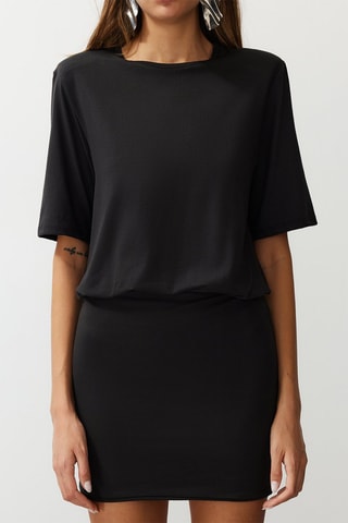 Robe trompe-l'œil - Noir