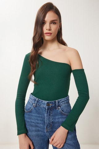 Top asymétrique - Vert