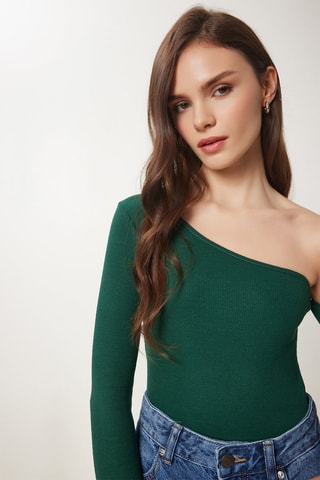Top asymétrique - Vert