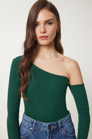 Top asymétrique - Vert