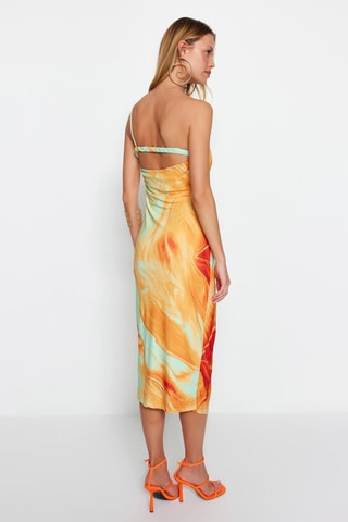 Robe asymétrique - Orange