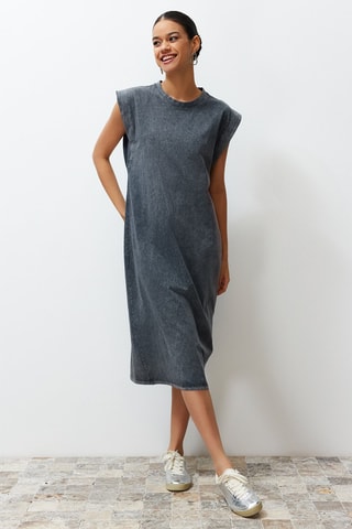 Robe droite - Gris