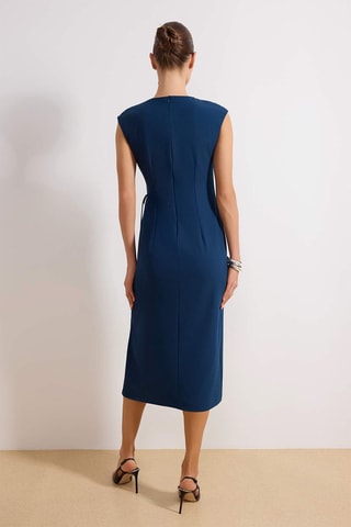 Robe droite - Bleu foncé