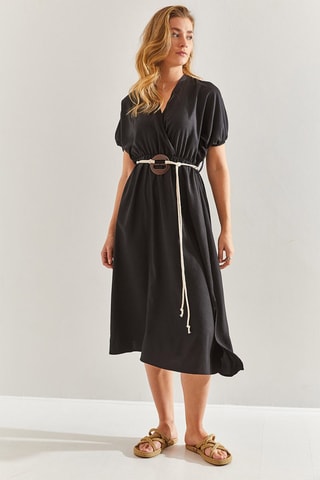 Robe midi - Noir