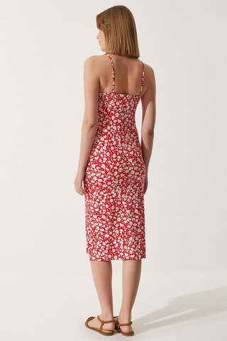 Robe fourreau - Rouge
