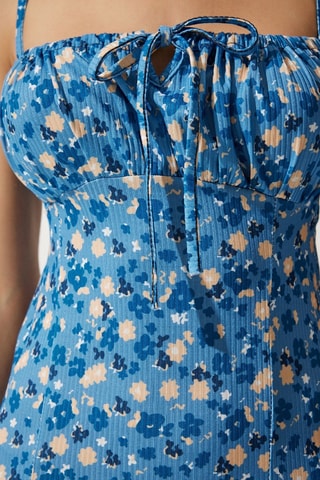 Robe fourreau - Blanc, bleu et orange