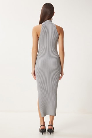 Robe fourreau - Gris