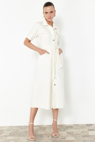 Robe chemisie - Blanc