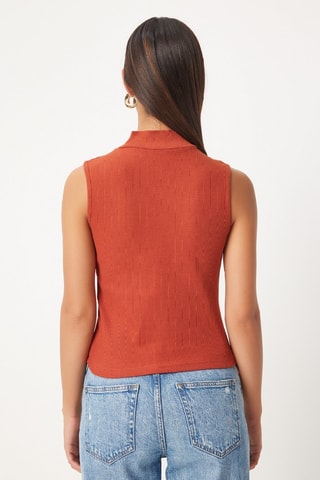 2 tops - Beige et rouge