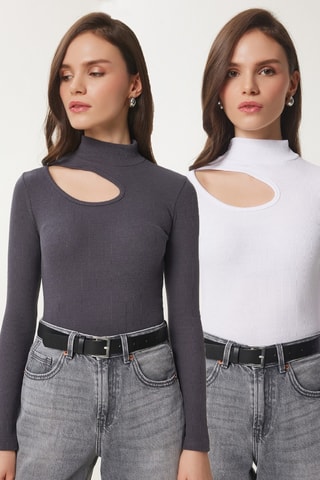 2 tops - Anthracite