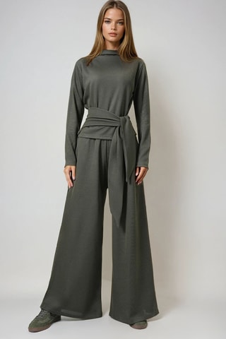 Top et pantalon palazzo - Kaki