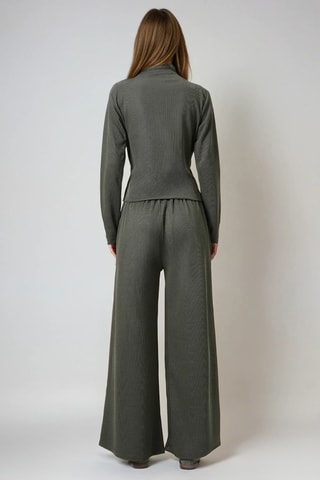 Top et pantalon palazzo - Kaki
