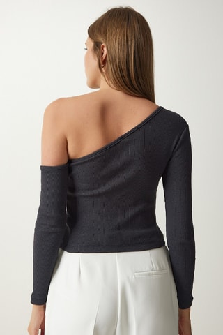 Top asymétrique - Anthracite