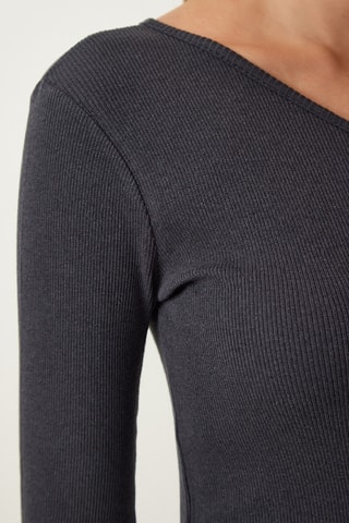 Top asymétrique - Anthracite
