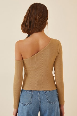Top asymétrique - Beige