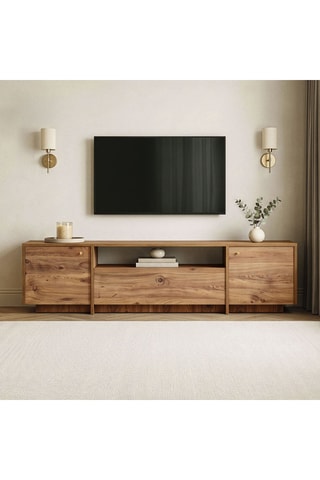 Meuble TV 2 portes - 180 x 46 x 35 cm
