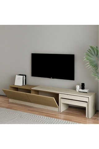 Meuble TV 2 portes - 180 x 36 x 30 cm