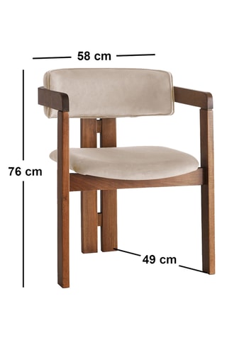 Chaise en bois - 58 x 76 x 49 cm