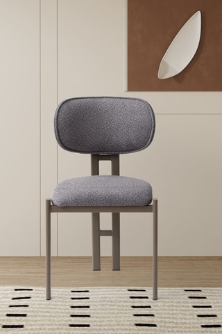 2 chaises  -  Gris - 83 x 48 x 47 cm