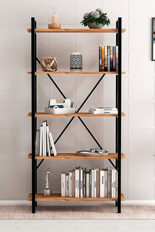 Bibliothèques Nero Elit - Imitation bois