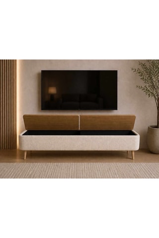 Meuble TV 2 abattants - 120 x 45 x 30 cm