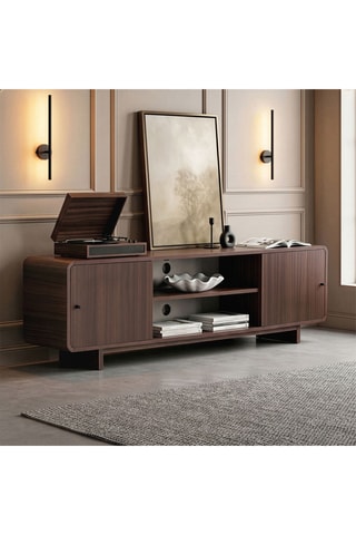Meuble TV 2 portes - 180 x 52 x 34 cm