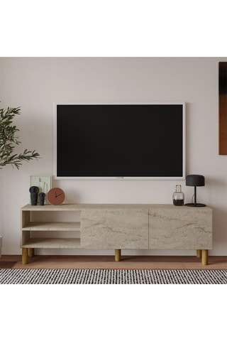 Meuble TV  2 portes - 150 x 48,2 x 31,4 cm