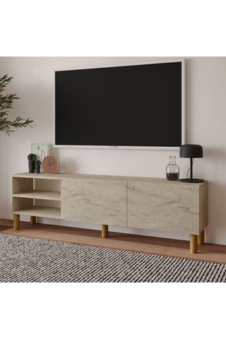 Meuble TV  2 portes - 150 x 48,2 x 31,4 cm