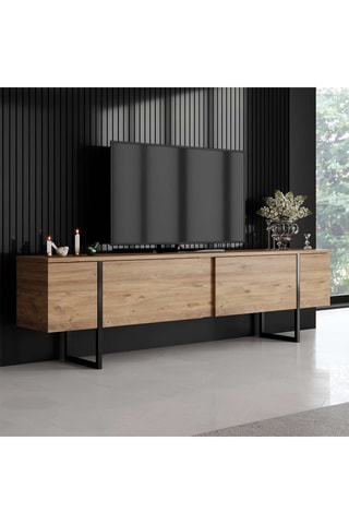 Meuble TV 2 abattants - 180 x 30 x 50 cm