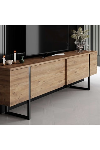 Meuble TV 2 abattants - 180 x 30 x 50 cm