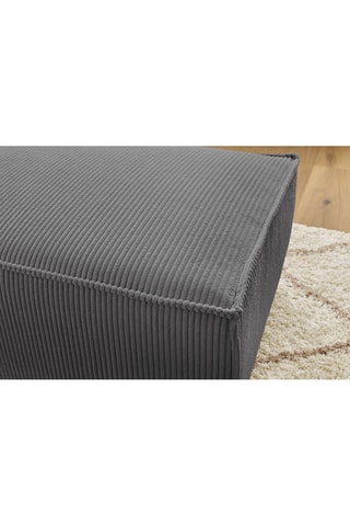 Pouf compact Nihad - Gris foncé
