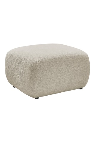 Pouf Montaigne - Beige - En tissu bouclette 
