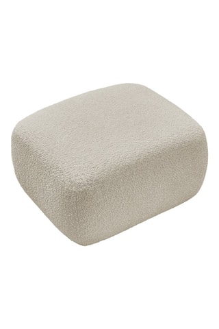 Pouf Montaigne - Beige - En tissu bouclette 