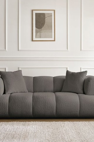 Canapé Pamira - Marron - 2 places - En polyester