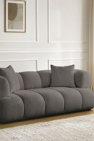 Canapé Pamira - Marron - 2 places - En polyester