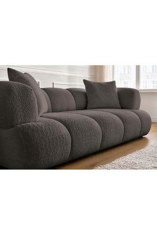 Canapé Pamira - Marron - 2 places - En polyester