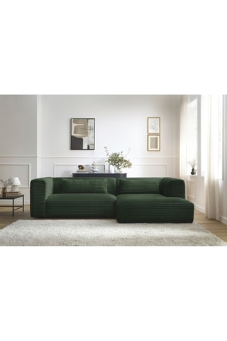 Canapé d'angle droit Harry Vert