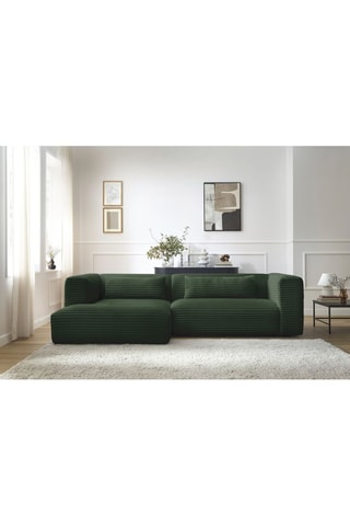 Canapé d'angle gauche Harry Vert