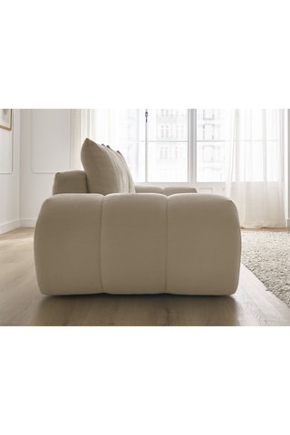 Canapé Everest - Beige - 3 places - En tissu velours texturé