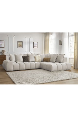 Canapé d'angle droit Everest - Beige