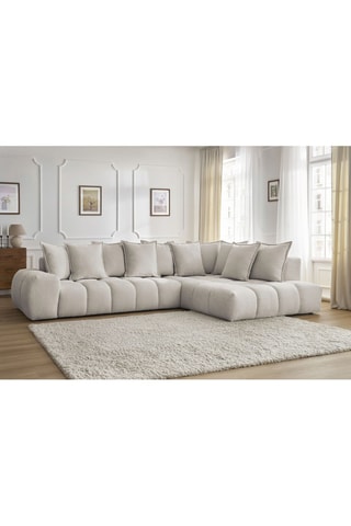 Canapé d'angle droit Everest - Beige