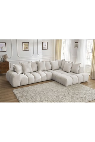 Canapé d'angle droit Everest - Beige