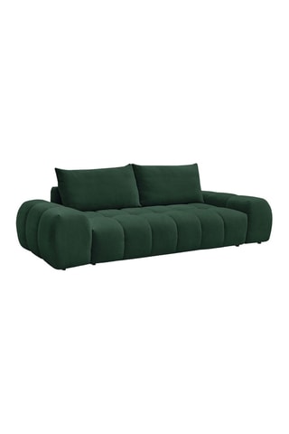 Canapé droit convertible Everest - Vert - 3 places - En polyester - Couchage 197 x 153 cm