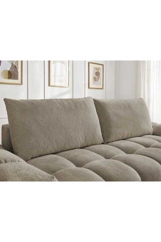 Canapé Everest - Taupe - 3 places - En tissu chiné