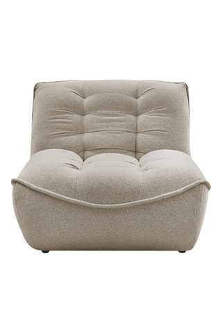 Chauffeuse Serena - Taupe - 1 place - En tissu chiné