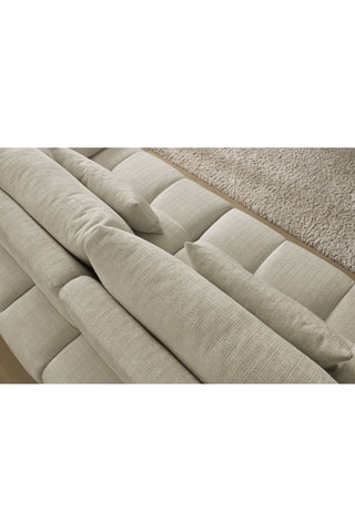 Canapé Ivane - Beige - 3 places - En tissu texturé