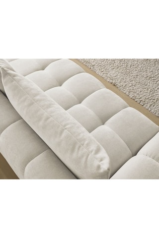 Canapé droit Everest - Beige - 3 places - En tissu texturé